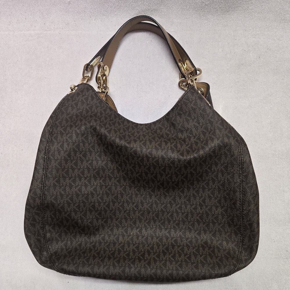 Michael Kors Brown Signature Tote Bag Never Used See Pics
